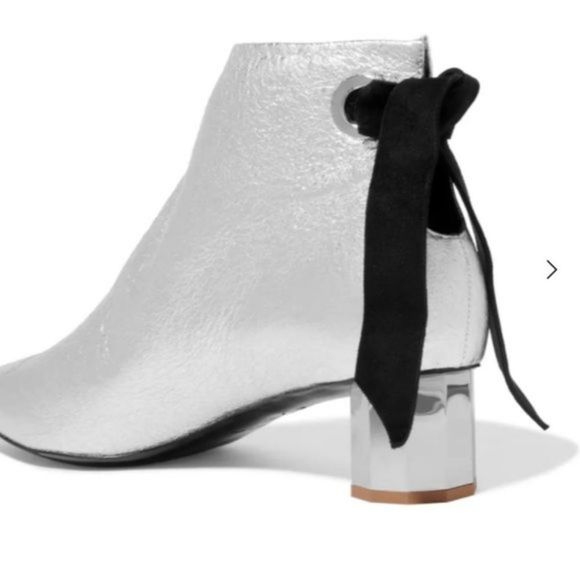Proenza Schouler silver booties size 9 (39) BNWOB - Picture 4 of 11